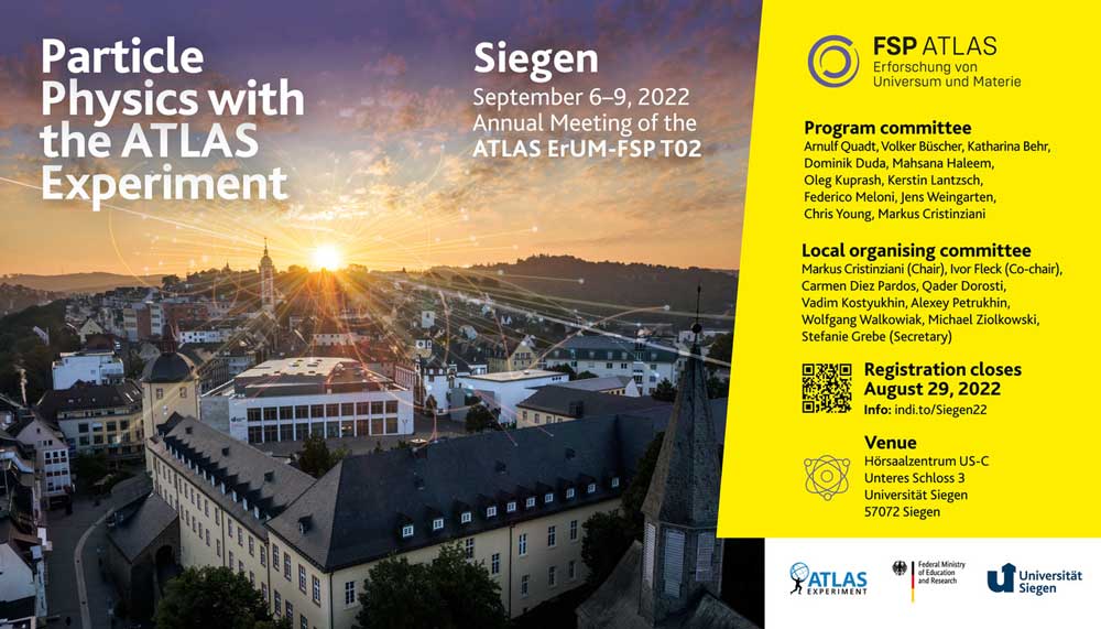 Foto © Universiät Siegen Poster of the ATLAS-D annual meeting in Siegen